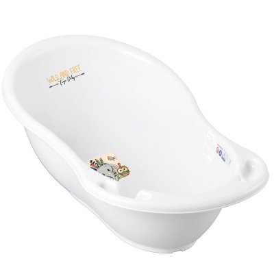 GENERIQUE MonMobilierDesign Baignoire b&eacute;b&eacute; thermom&egrave;tre Blanc Elephant 86 cm