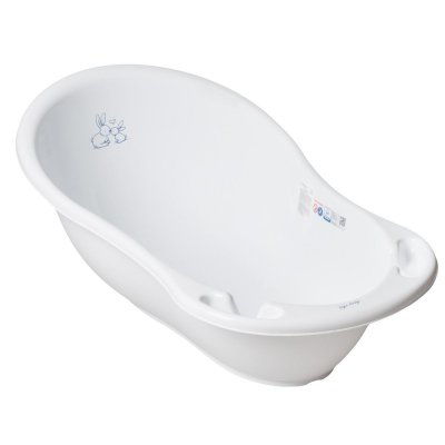 GENERIQUE MonMobilierDesign Baignoire b&eacute;b&eacute; thermom&egrave;tre Blanc Lapin 86 cm