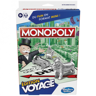 Monopoly Edition Voyage - Jeu de Soci&eacute;t&eacute; pour les Voyageurs d&egrave;s 8 ans
