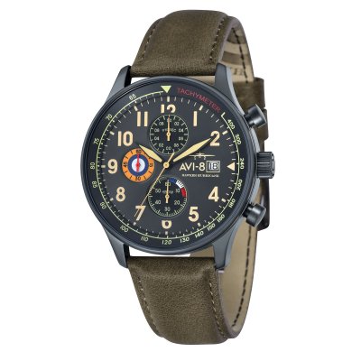  Montre AVI-8 HAWKER HURRICANE Quartz Chronograph - AV-4011-0E Noir