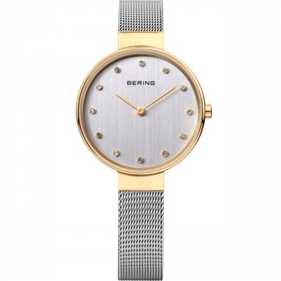 BERING Montre  Femme "Classic" Quartz - Bo&icirc;tier or brillant - 12034-010
