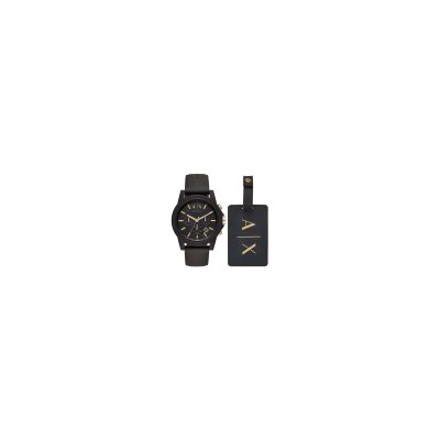 ARMANI Montre Chronographe Homme  Exchange Luggage Tag Gift Set AX7105