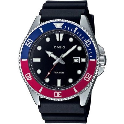 CASIO Montre color&eacute;e pour homme avec bracelet en r&eacute;sine noir