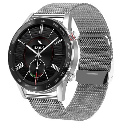 YONIS Montre Connect&eacute;e 1.3' Tactile Bluetooth IP68 Suivi Sant&eacute; et Sport Argent 
