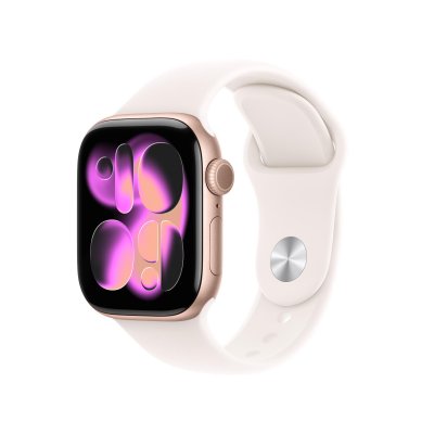 Montre connect&eacute;e 42mm Alu Or Rose Serie 11 S/M Cellular