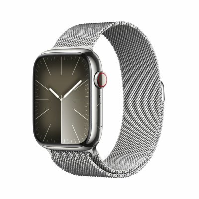 Montre connect&eacute;e APPLE WATCH 45mm Acier/Arg Mil Arg Serie9 Loop Cell
