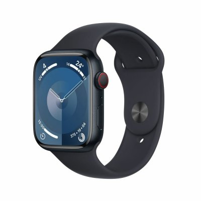Montre connect&eacute;e APPLE WATCH 45mm Alu / Minuit Serie 9 S/M Cellula