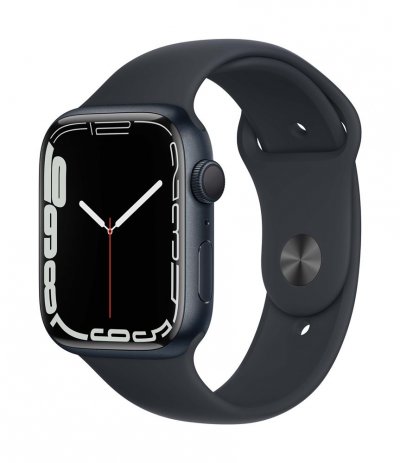 Montre connect&eacute;e APPLE WATCH 45MM Alu/Minuit Series 7