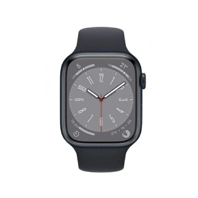 Montre connect&eacute;e APPLE WATCH 45MM Alu/Minuit Series 8