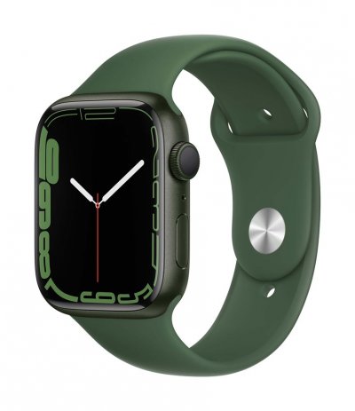 Montre connect&eacute;e APPLE WATCH 45MM Alu/Vert Series 7