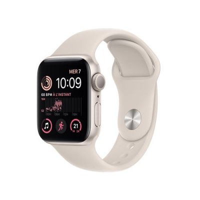 Montre connect&eacute;e APPLE WATCH SE 40MM Alu/Lumiere Stellaire