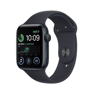 Montre connect&eacute;e APPLE WATCH SE 44MM Alu/Minuit