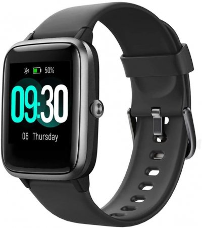  Montre Connect&eacute;e Chronus 205L Fitness Tracker IP68 &Eacute;tanche-Noir-Chronus 