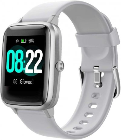  Montre connect&eacute;e Chronus ID205L IP68 &Eacute;tanche Fitness Tracker-Gris-Chronus 