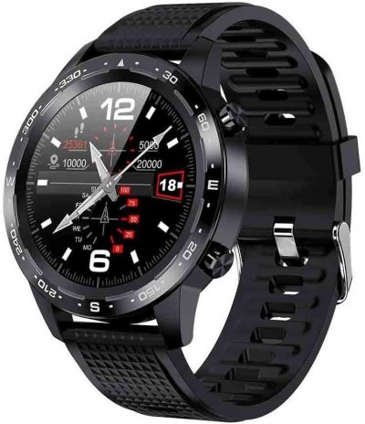  Montre Connect&eacute;e Chronus L12 IP68 &Eacute;tanche Homme-Noir-Chronus 