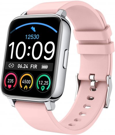  Montre Connect&eacute;e Chronus P36 Fitness Tracker IP67 &Eacute;tanche-Rose-Chronus 