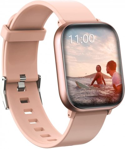 CHRONUS Montre Connect&eacute;e  P8 Fitness Tracker IP68 &Eacute;tanche-Or- 