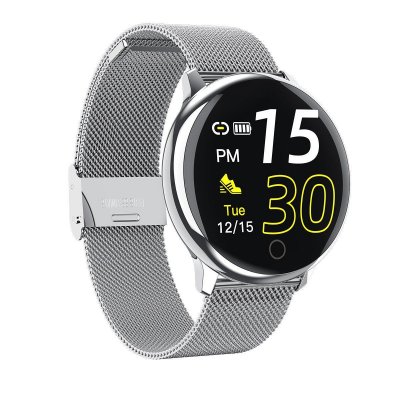  Montre Connect&eacute;e Chronus Q16 &Eacute;tanche Fitness Tracker-Argent-Chronus