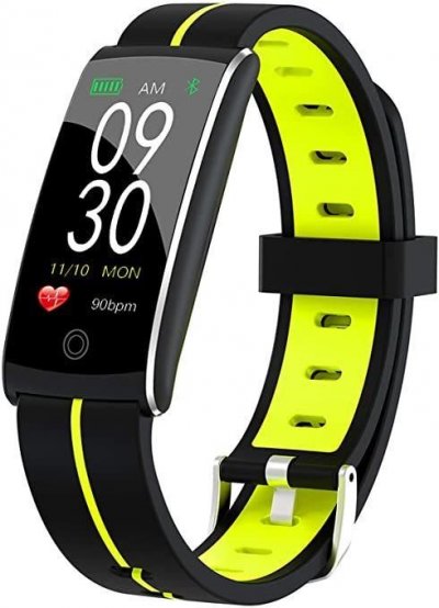 CHRONUS Montre connect&eacute;e  RF10C IP68 &Eacute;tanche Fitness Tracker-Vert- 