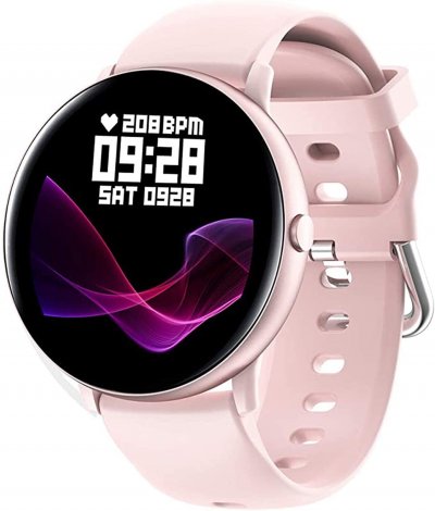 CHRONUS Montre Connect&eacute;e  S22T Fitness Tracker IP68 &Eacute;tanche-Rose- 