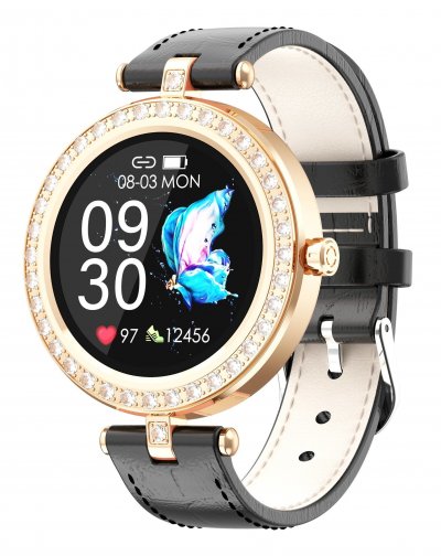  Montre connect&eacute;e Chronus S281 &Eacute;tanche Fitness Tracker-Noir-Chronus 