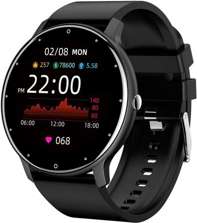  Montre Connect&eacute;e Chronus ZL02 Fitness Tracker IP67 &Eacute;tanche-Noir-Chronus 