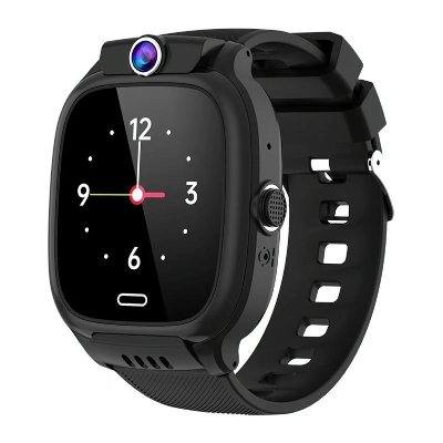 YONIS Montre Connect&eacute;e Enfant 4G Appel Vid&eacute;o SOS &Eacute;tanche Smartwatch Noir 