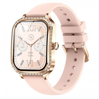  Montre connect&eacute;e femme 1,75"" - Surveillance sant&eacute; - Bluetooth 5.2 - Dor&eacute; 01
