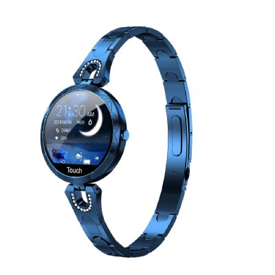 YONIS Montre connect&eacute;e femme &eacute;l&eacute;gante &eacute;tanche ip67 cardio sommeil bleu 