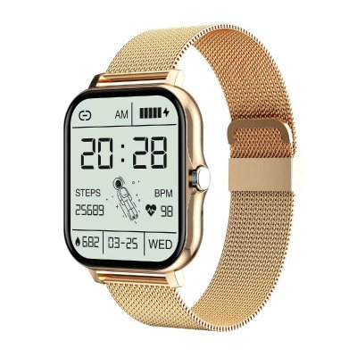 YONIS Montre Connect&eacute;e Femme IP67 &Eacute;tanche Contr&ocirc;le Musique Appel Bluetooth Moniteur Sa