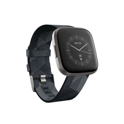 FITBIT Montre connect&eacute;e  Versa 2 Edition sp&eacute;ciale Gris fum&eacute; tiss&eacute; 