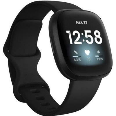 FITBIT Montre connect&eacute;e  Versa 3 Noir