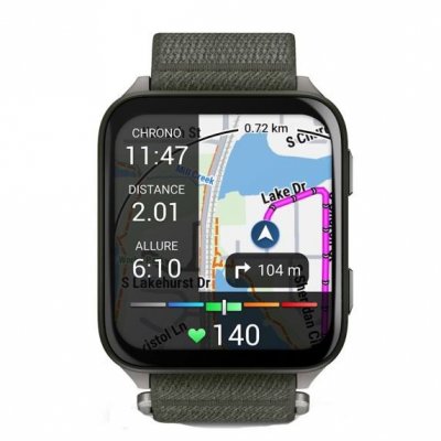 GARMIN Montre connect&eacute;e  Venu&reg; X1 Vert mousse avec bracelet nylon ComfortFit Vert mousse 