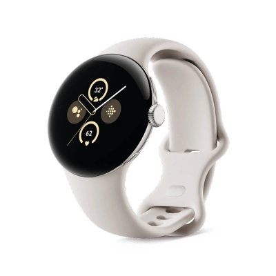 GOOGLE Montre connect&eacute;e  Pixel Watch 2 Argent Poli/Porcelaine BT