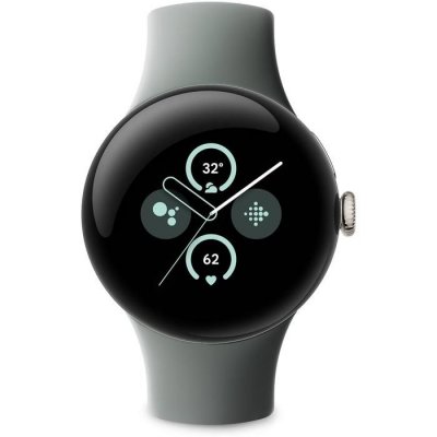GOOGLE Montre connect&eacute;e  Pixel Watch 2 Champagne Dor&eacute;/Sauge 4G