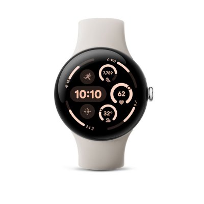 GOOGLE Montre connect&eacute;e  Pixel Watch 3 4G 45 mm Blanc Porcelaine 
