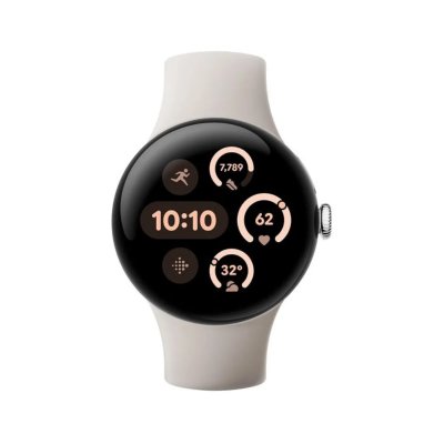 GOOGLE Montre connect&eacute;e  Pixel Watch 3 Wifi 41 mm Blanc Porcelaine 