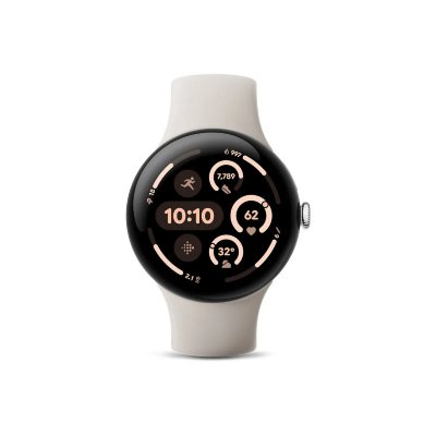 GOOGLE Montre connect&eacute;e  Pixel Watch 3 Wifi 45 mm Blanc Porcelaine 