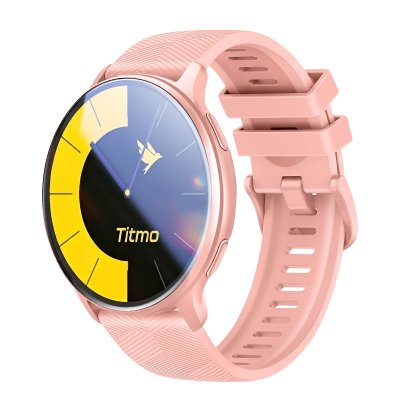 GENERIQUE Montre Connect&eacute;e GPS AMOLED Sport Suivi Sant&eacute; et Appels IP68 Titmo Rose