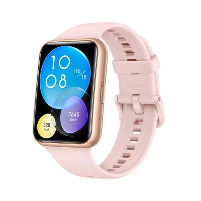 HUAWEI Montre connect&eacute;e  Watch Fit 2 Active bracelet silicone Rose 