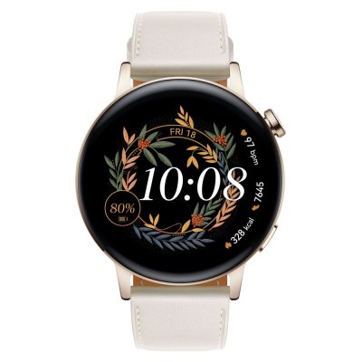 HUAWEI Montre connect&eacute;e  Watch GT 3 42mm Classic Blanc 