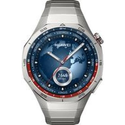 HUAWEI Montre connect&eacute;e  Watch GT 5 Pro 46 mm titane avec bracelet en titane 