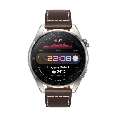 HUAWEI Montre connect&eacute;e  Watch3 Pro classic Marron