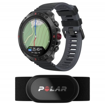POLAR Montre Connect&eacute;e Mixte 900110286 -  Grit X2 Pro Black S-L + H10