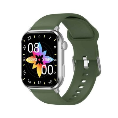  Montre connect&eacute;e mixte SW043F - Bracelet Silicone Vert