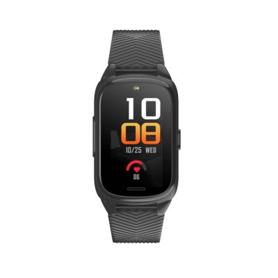FOREVER Montre Connect&eacute;e pour Senior BT 5.3 4G Avec Alerte Chute IP67 Noir