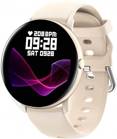 CHRONO Montre Connect&eacute;e S22T Fitness Tracker IP68 Etanche-Or-Chronus 