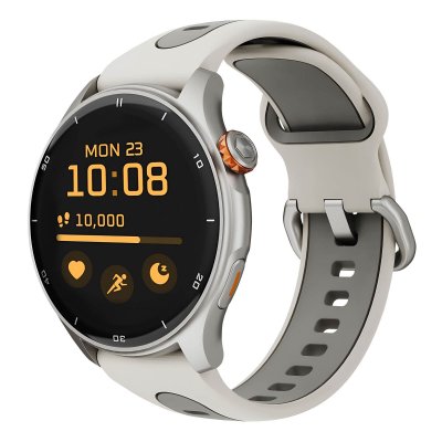 MYPHONE Montre Connect&eacute;e Sport avec Suivi sant&eacute; Appels Bluetooth Etanche 30m  Beige 