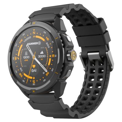 HAMMER Montre Connect&eacute;e Sport GPS &Eacute;tanch&eacute;it&eacute; 5ATM Autonomie 14j Watch 2  Noir 