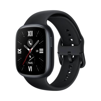 HONOR Montre Connect&eacute;e Watch 4 ROM 4Go Noir 1.75 AMOLED BT5.2